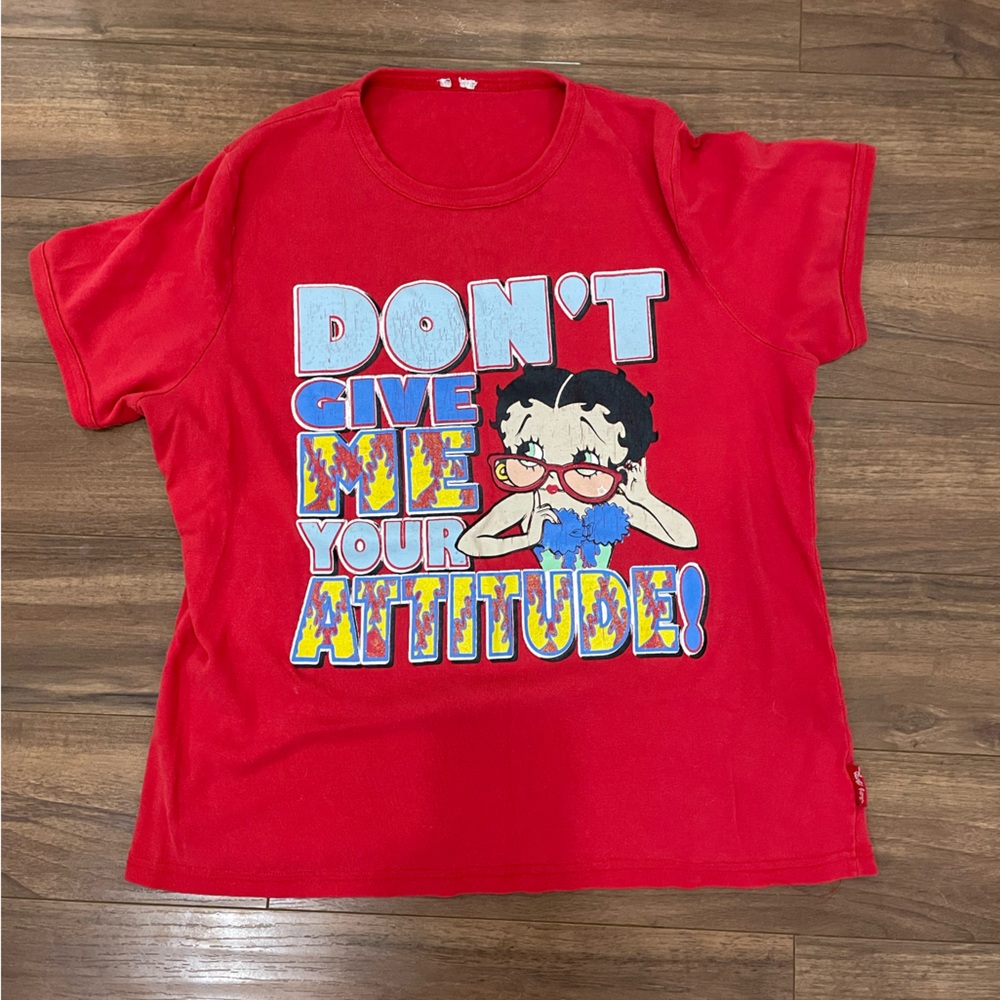 Red Vintage Betty Boop Shirt